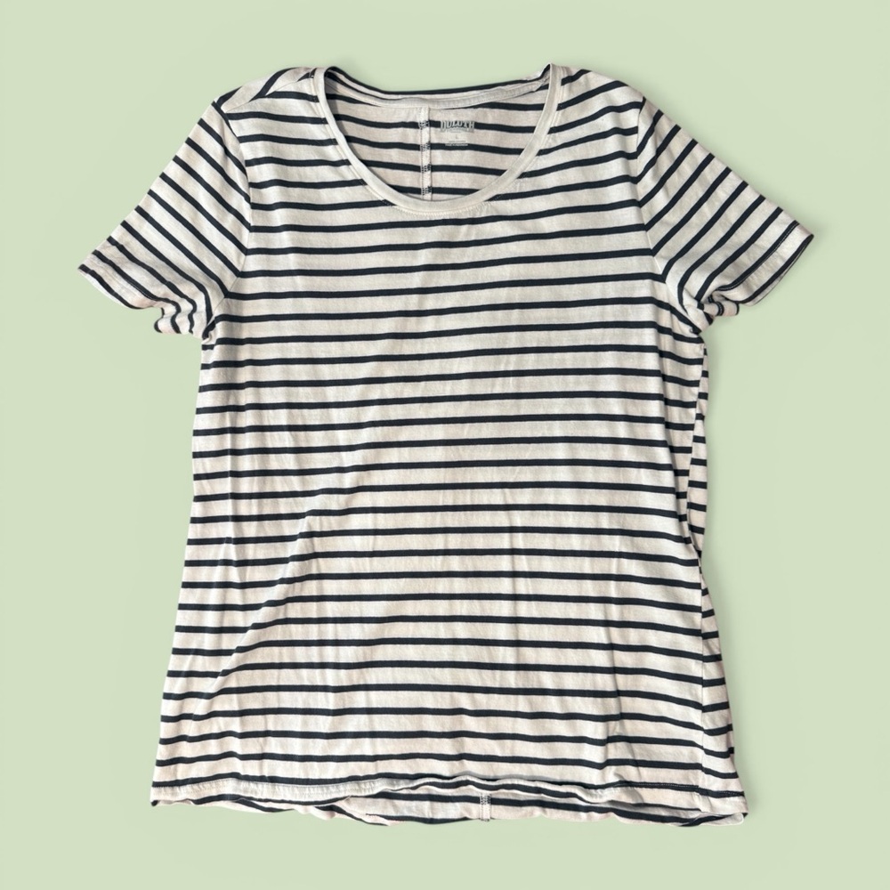 Duluth | Navy and White Striped Tee